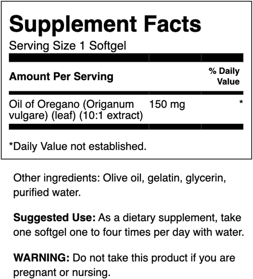 Suplemento Aceite de orégano promueve la salud digestiva