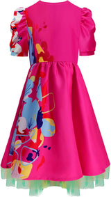 Disfraz de muñeca rara Poboola, vestido con mangas abullonadas.