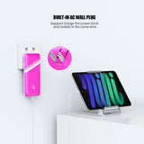 Cargador portátil de 4 salidas con enchufe Micro USB C