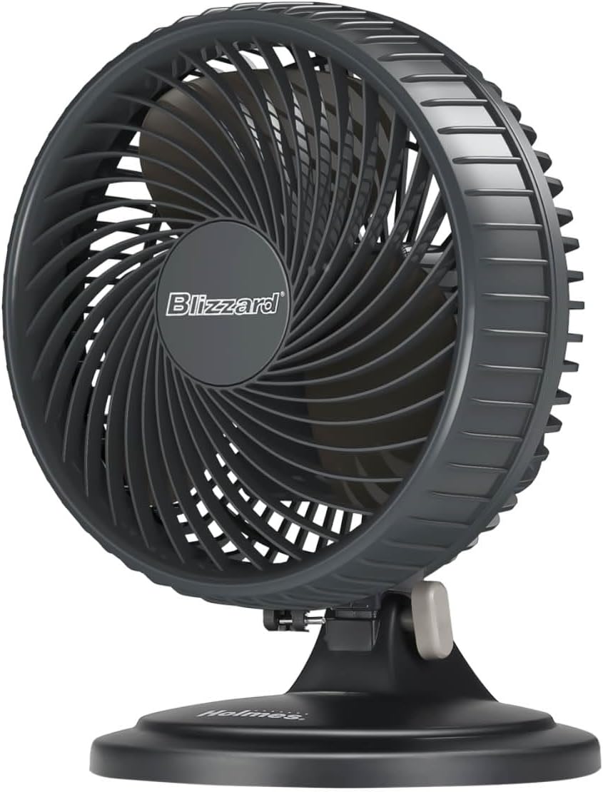 Holmes Ventilador de Mesa 7, 2 Velocidades, Oscilación 85°