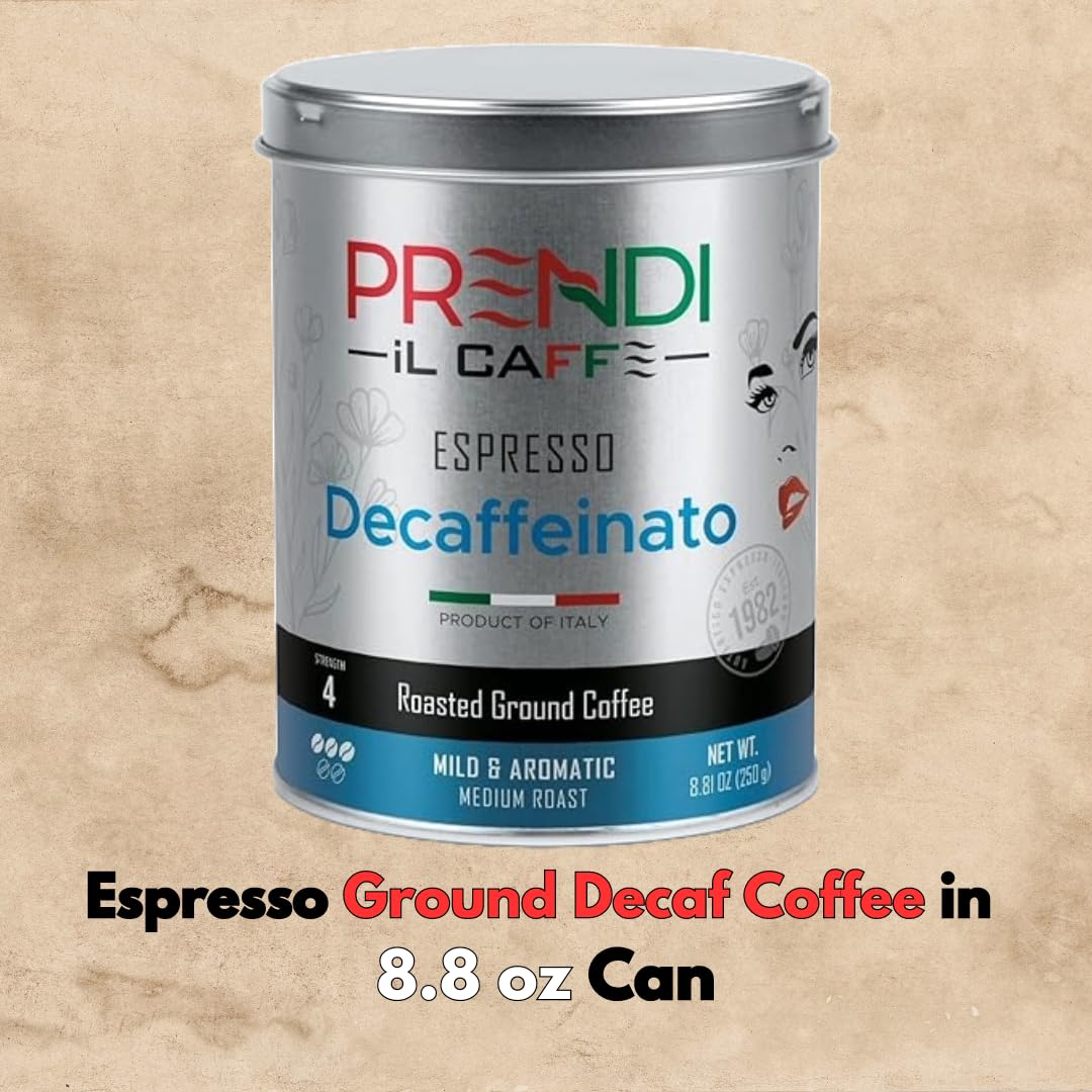 Café Espresso Decaf PRENDI, Orgánico, 8.8 oz, Pack de 1
