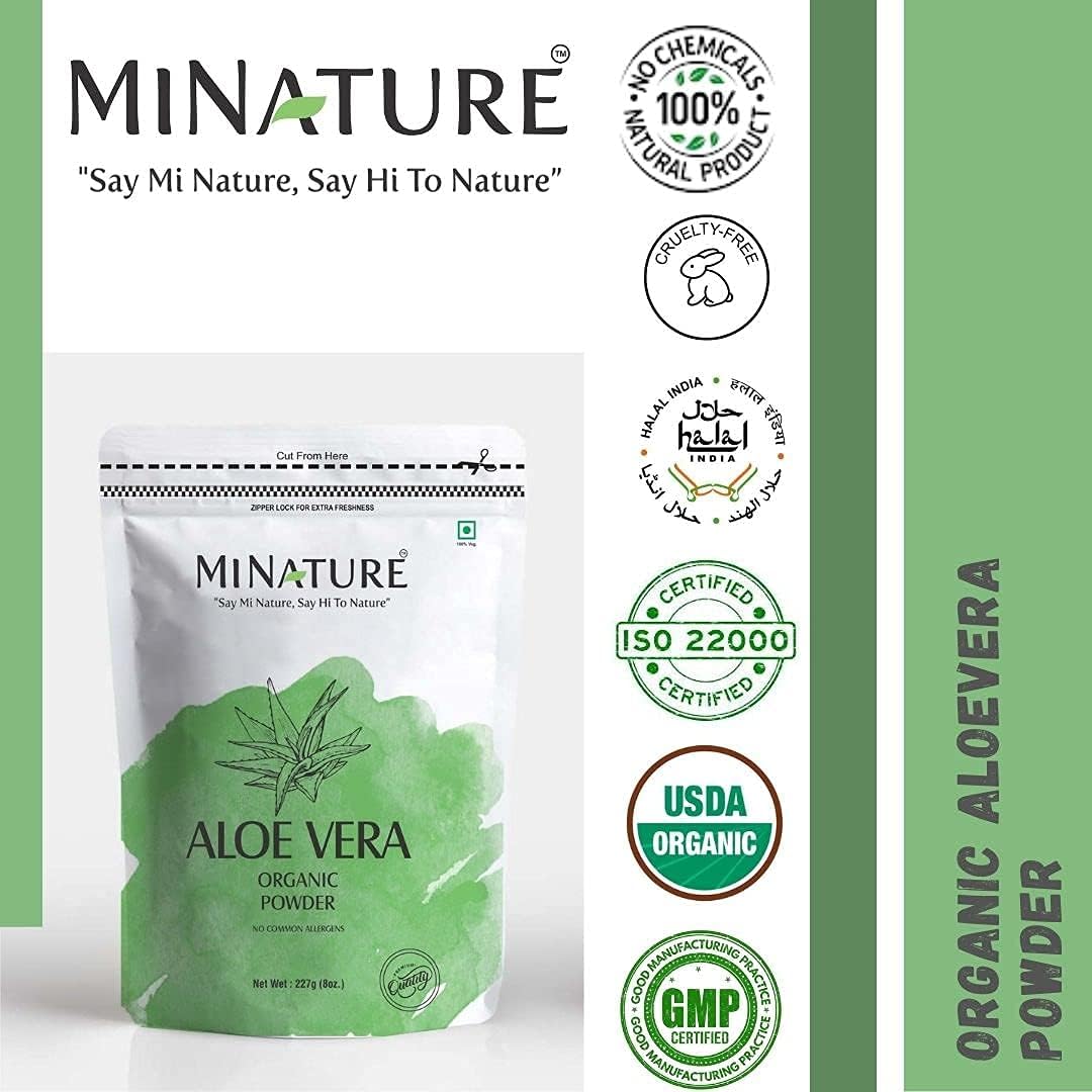 Suplementos Polvo de aloe vera 100% orgánico Barbadensis