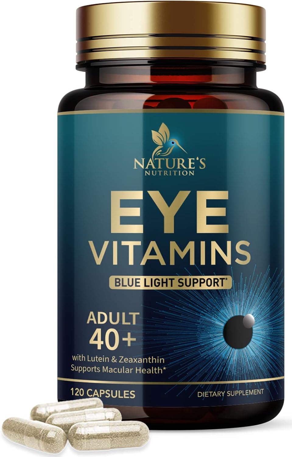 Suplementos Vitaminas para los ojos  contiene luteína 120u