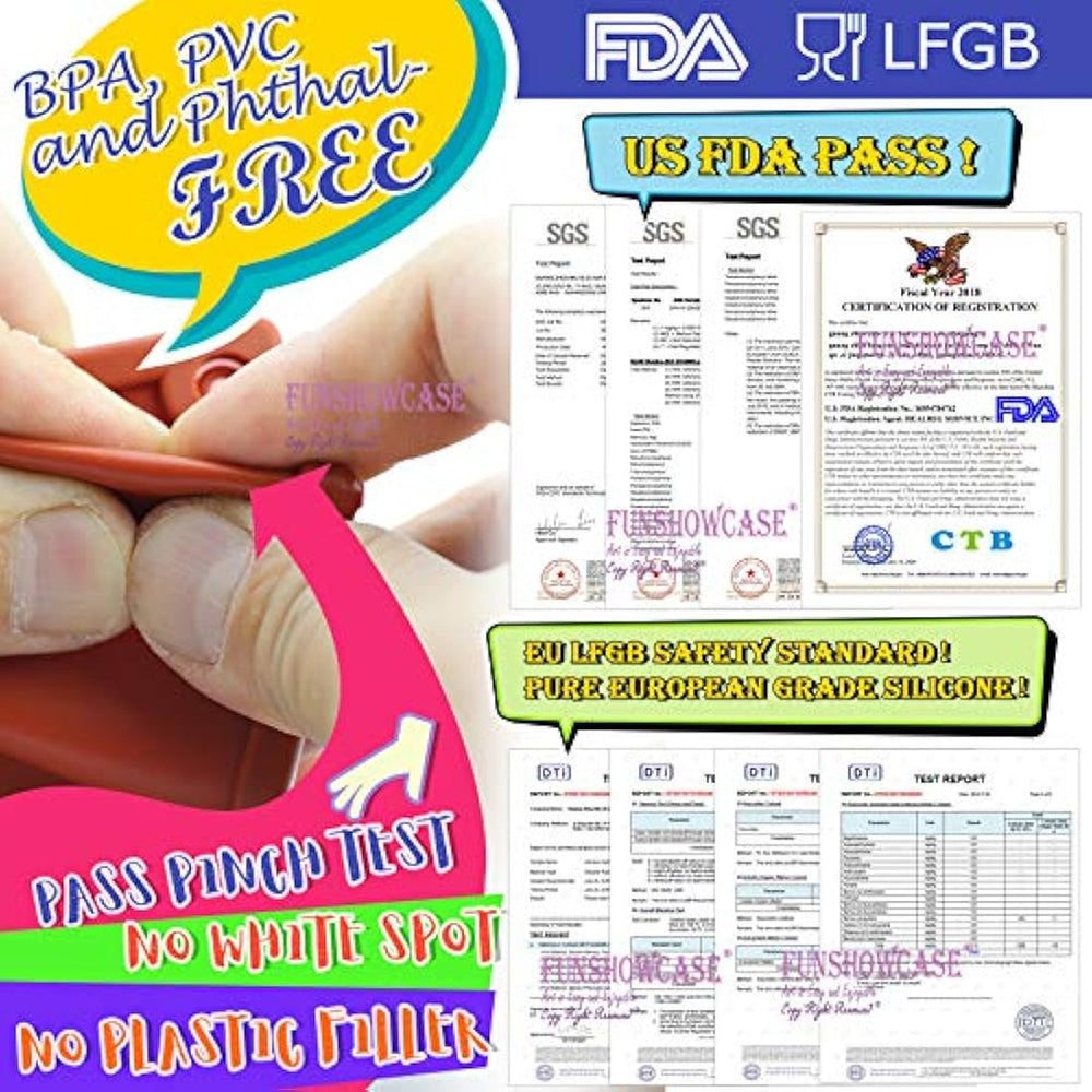 Funshowcase Moldes de silicona para dulces de disco redondo