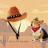 Disfraces  de vaquero de 3 piezas para mascotas talla única