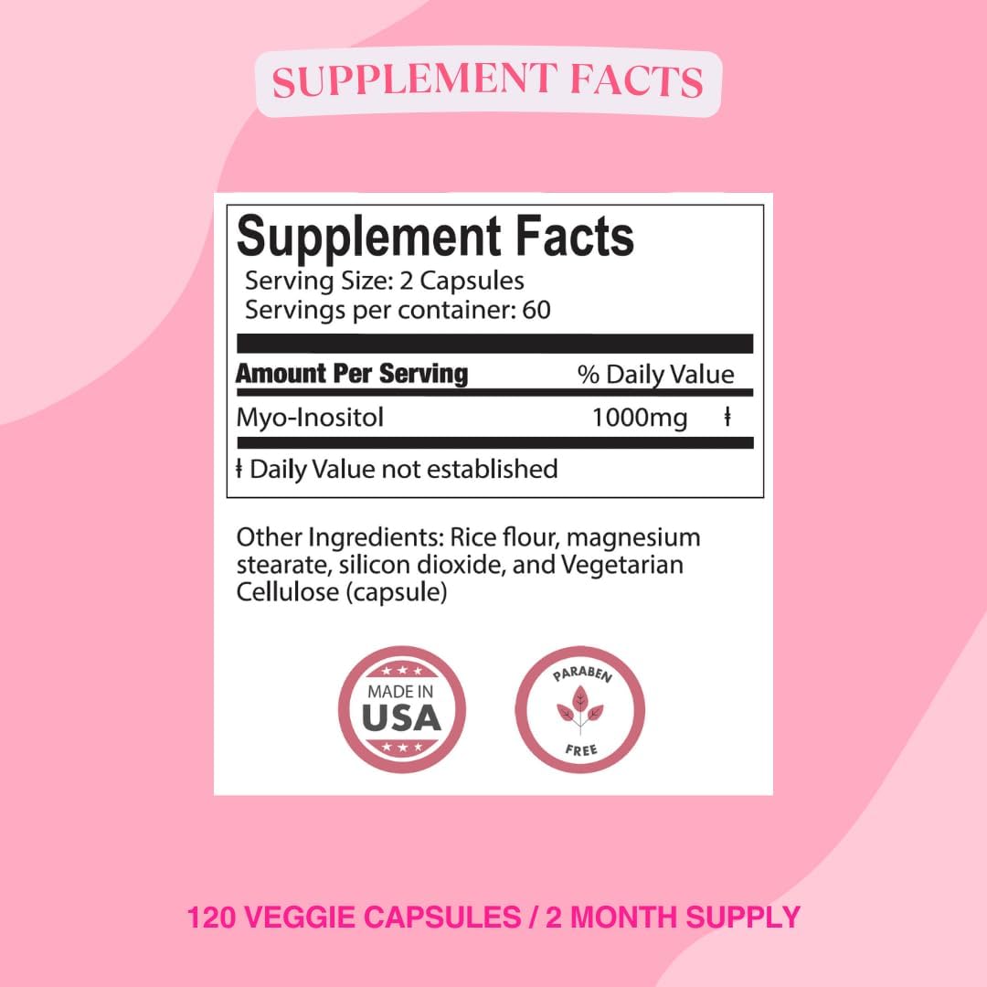 BIOLABS PRO MiInositol 1000mg Suplemento 120 caps