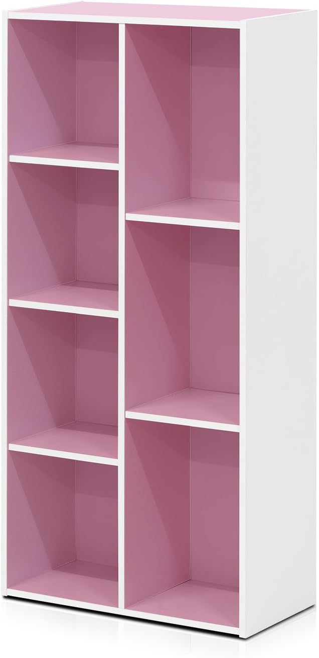 Estantería reversible 7 cubos, modelo 11048WH/PI