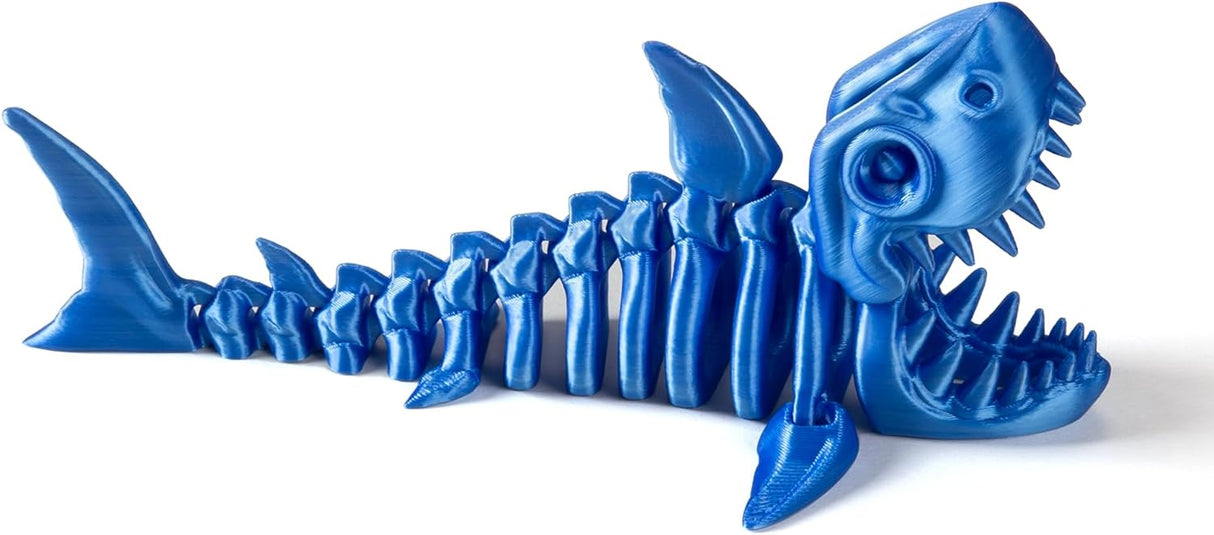 Tiburón Articulado Impreso en 3D - Juguete Fidget Modelo Arcoíris