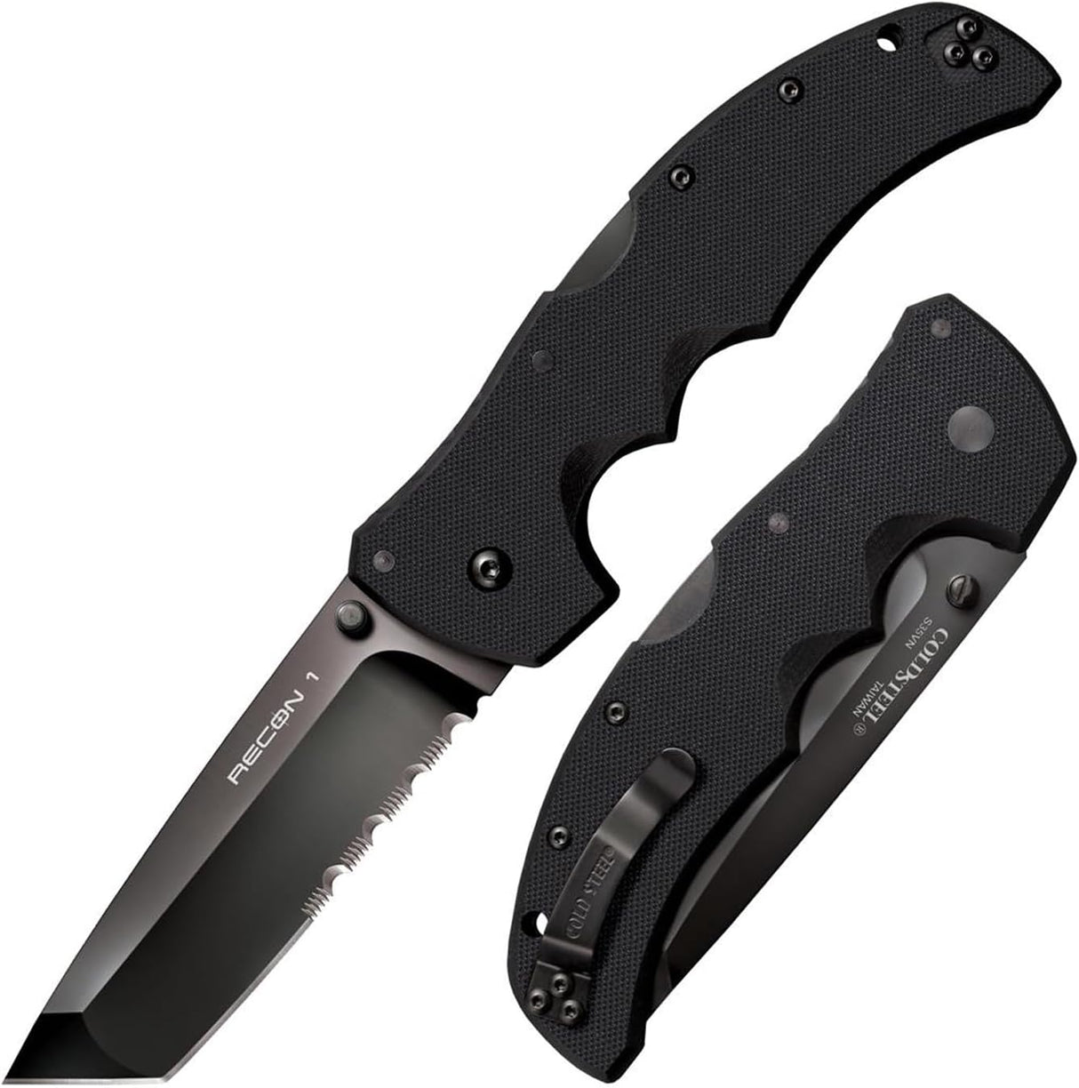 Cuchillo táctico plegable S35VN 4 con mango G-10 Tri-Ad