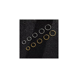 Aretes de acero inoxidable hipoalergénicos 10 pares