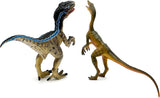 Juguetes de dinosaurios Gemini&amp;Genius, figuras realistas, 2 pcs