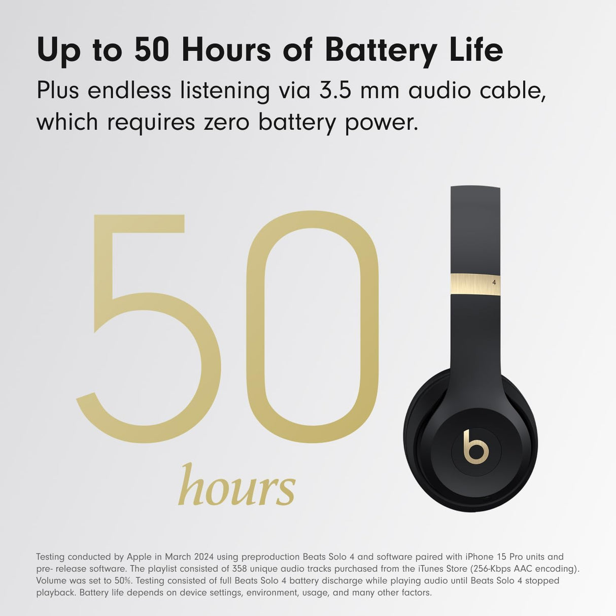 Auriculares Beats Solo 4, inalámbricos, 50 horas de batería
