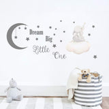 Stickers de pared Runtoo Elefante, frases inspiradoras, decoración