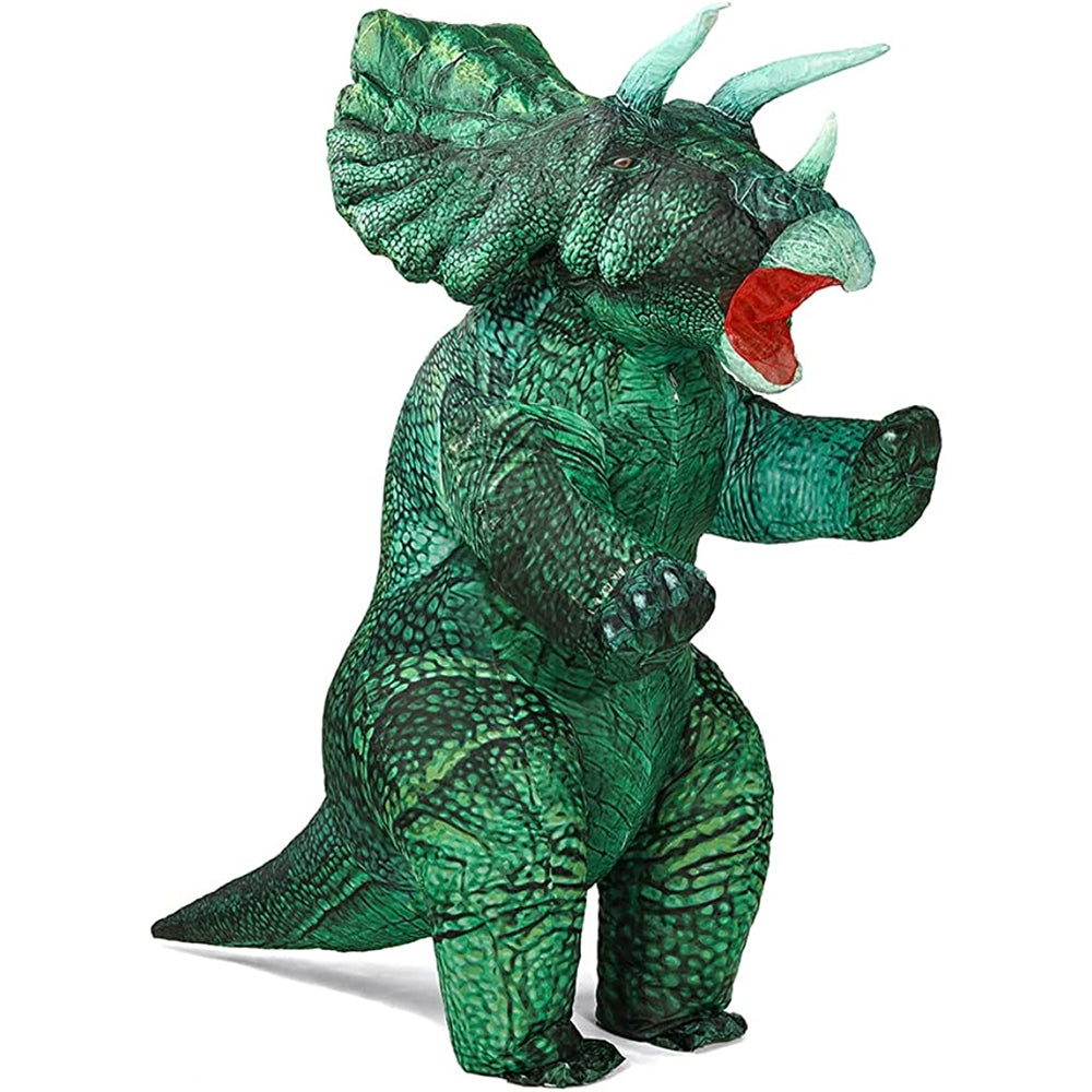 Disfraz inflable de dinosaurio de Triceratops para adultos