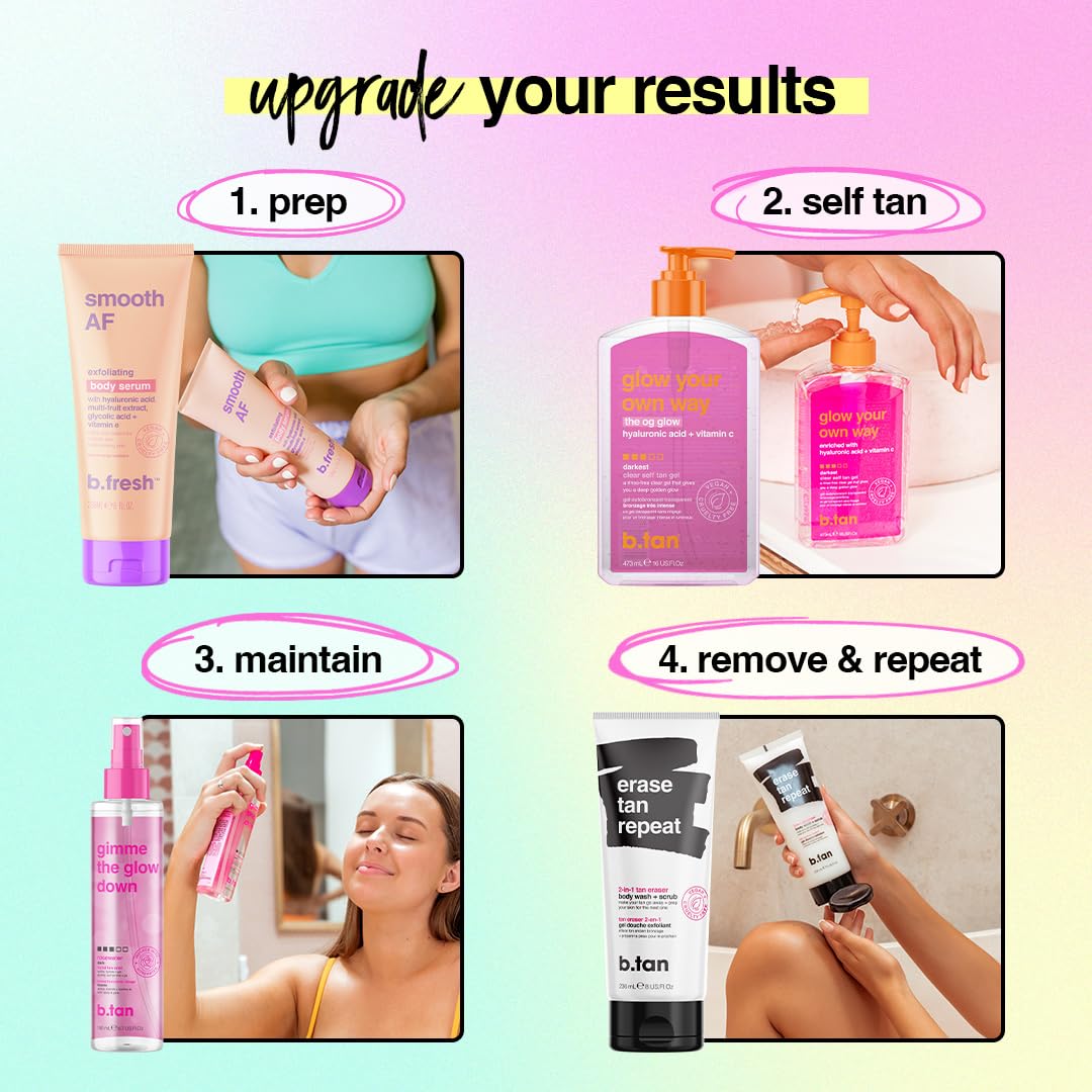 Kit Autobronceador Gel y Bruma Facial b.tan
