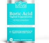 Supositorios de ácido bórico Utiva  Balance de pH  30 unid