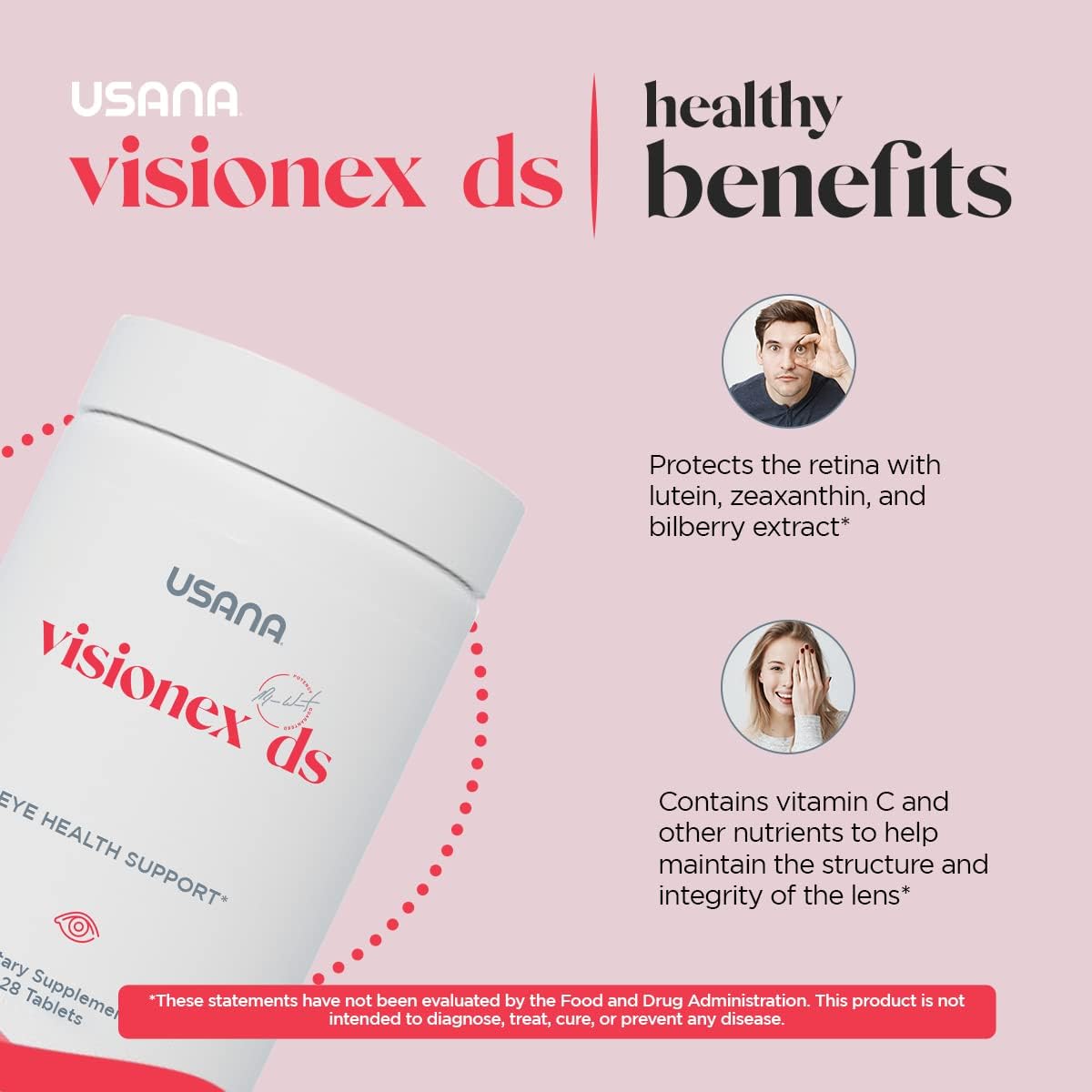 Suplemento Visionex DS con luteína zeaxantina apoyo visual