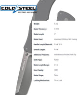 Cuchillo táctico plegable S35VN 4 con mango G-10 Tri-Ad