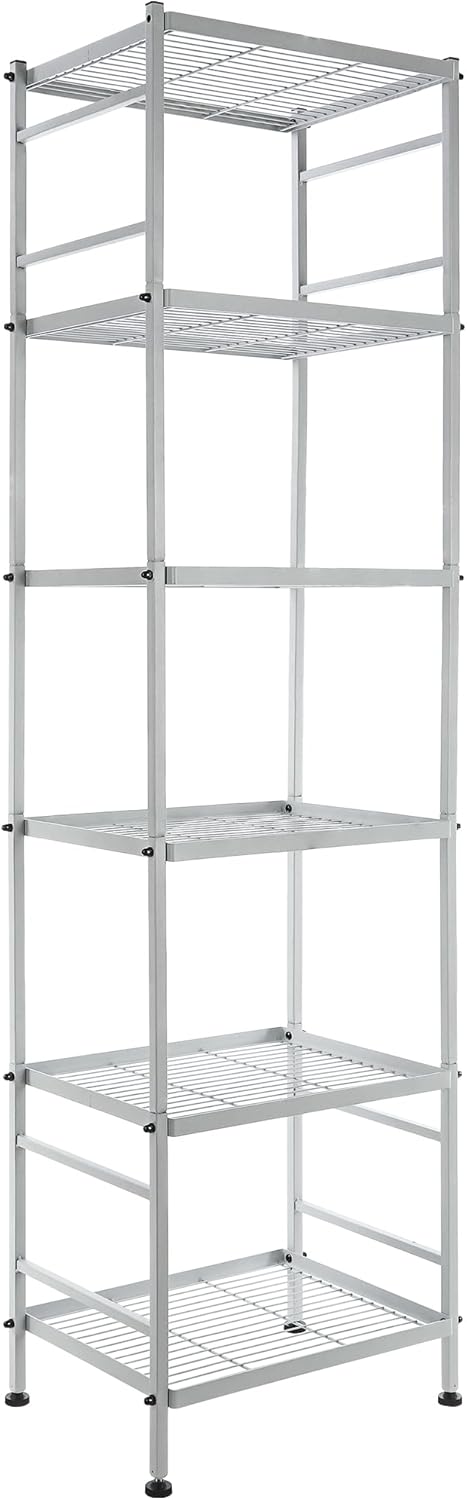 Estante Metálico de Almacenamiento de 6 Estantes, Modelo 62H