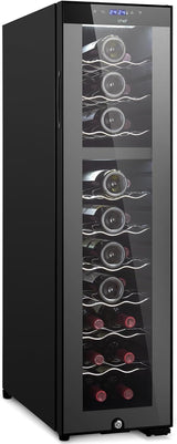 Refrigerador de vino NutriChef doble zona PKCWCDS275 táctil