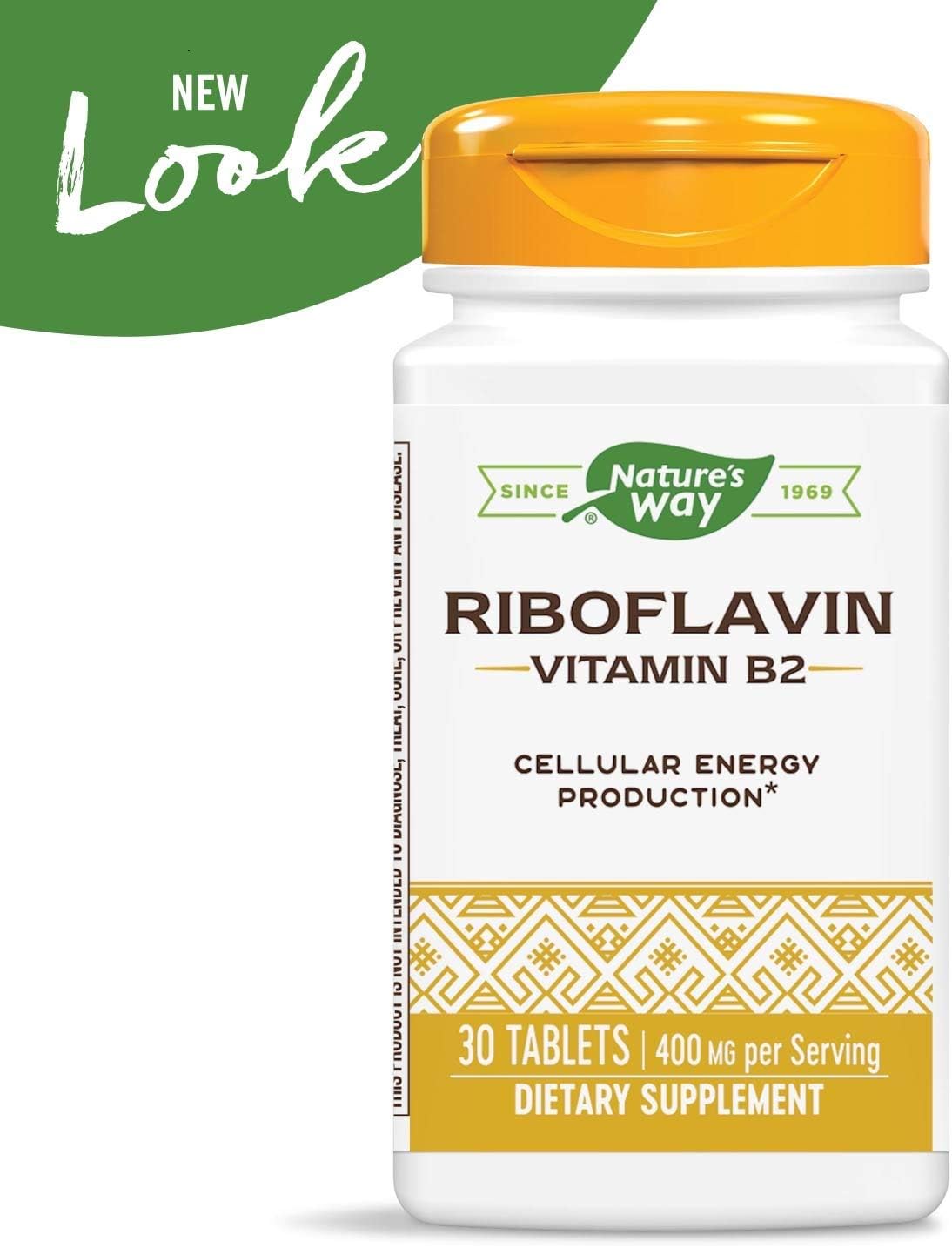 Suplemento Riboflavina Vitamina B2, 400 mg por  paquete de 3