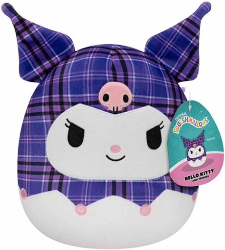 Plush 8 Sanrio Squishmallows | Kuromi de Cuadrícula
