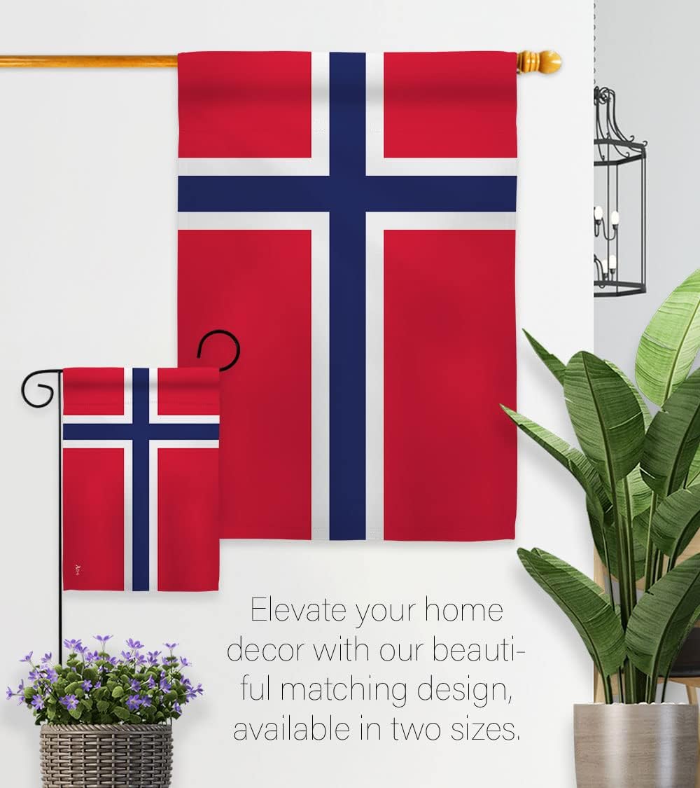 Bandera de jardín de Noruega, internacional decoración casa