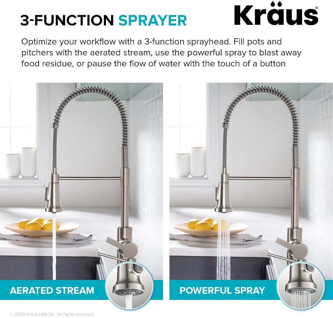 Grifo de cocina de calidad comercial KPF-1691MB Kraus