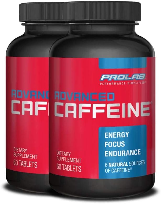 ProLab Nutrition Caffeine Avanzada 200mg, 60 Tabs (2 Pack)