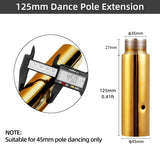 Extensión de Poste de Baile de 1.772 in - Acero Inoxidable
