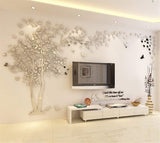 Vinilos 3D de Árbol y Aves - Decoración para Pared M-98X51in