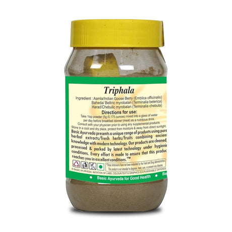 Suplemento Triphala Powder 7.05 oz Desintoxicante natural