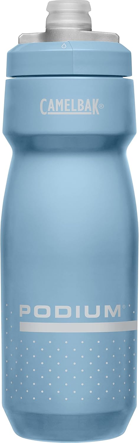 CamelBak Botella de agua Podium Bike de 24 onzas, azul piedra