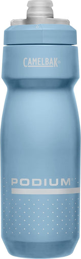 CamelBak Botella de agua Podium Bike de 24 onzas, azul piedra