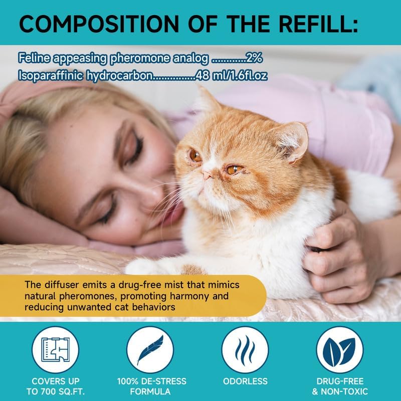Difusor calmante para gatos Woyamay de feromonas
