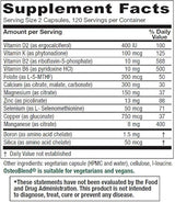 vitanica – osteoblend – Bone Support – 120 Cápsulas Vegetari