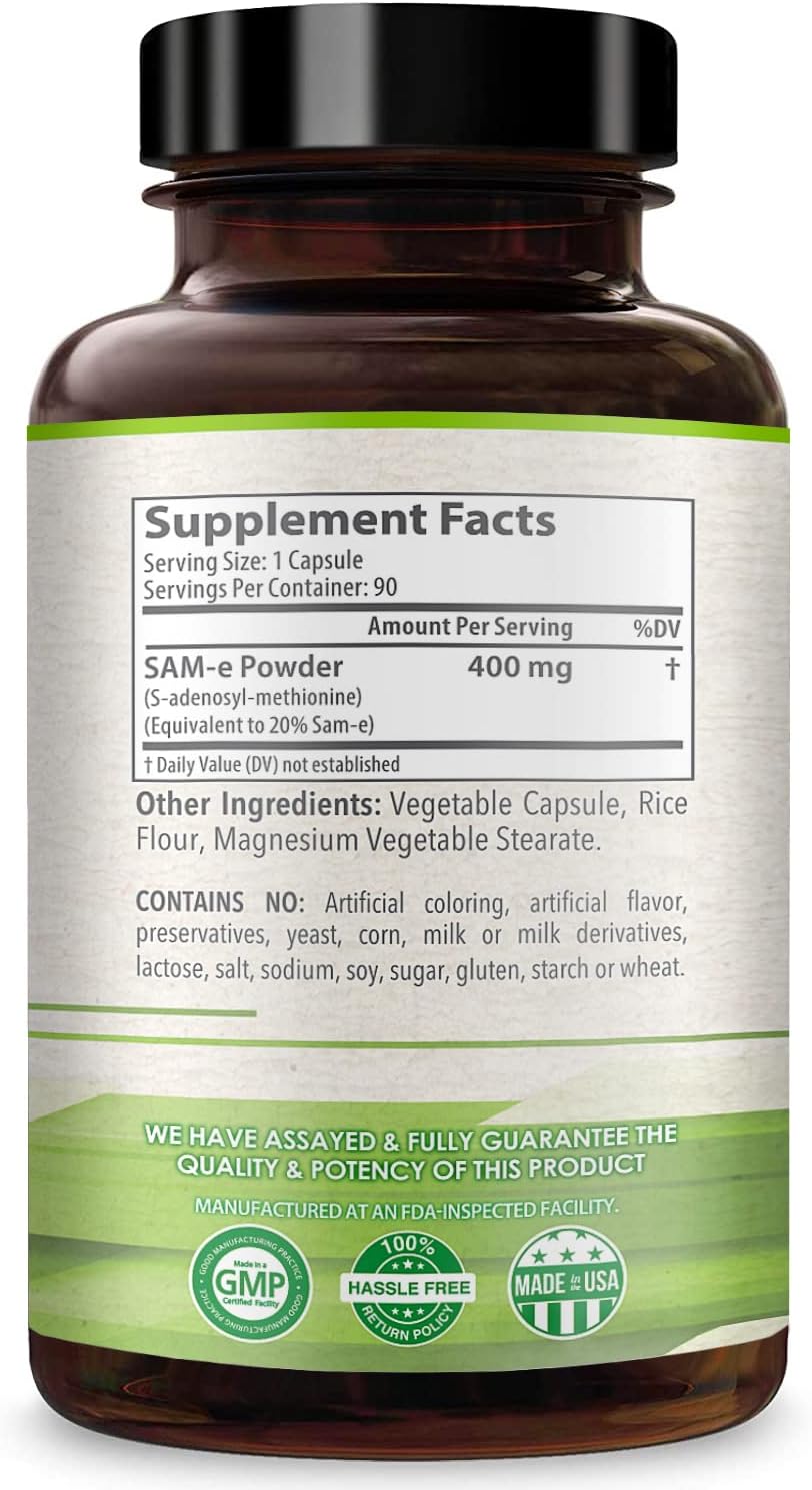Suplemento Healthy Way SAM-e - S-adenosil metionina 400 mg