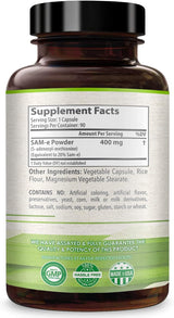 Suplemento Healthy Way SAM-e - S-adenosil metionina 400 mg