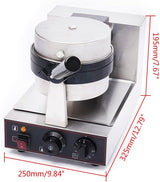 Máquina de Waffles LYNICESHOP, Placas Antiadherentes, Control T.