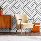 Plantilla de azulejos lineales  diseño geométricos