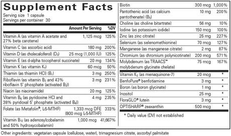 Suplemento Pure Encapsulations PureGenomics Multivitamínico