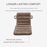 Cojín de silla ELFJOY 85cm con soporte lumbar y banda fija