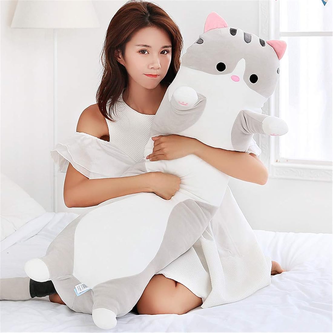 Peluche con diseño de gato de caricaturas de 19.6 pulgadas
