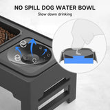 Comedero Elevado ELS para Perros, Ajustable, Acero Inoxidable