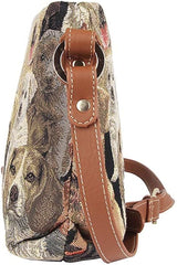 Bolso cruzado de tapiz para mujer Signare diseño de labrador¡