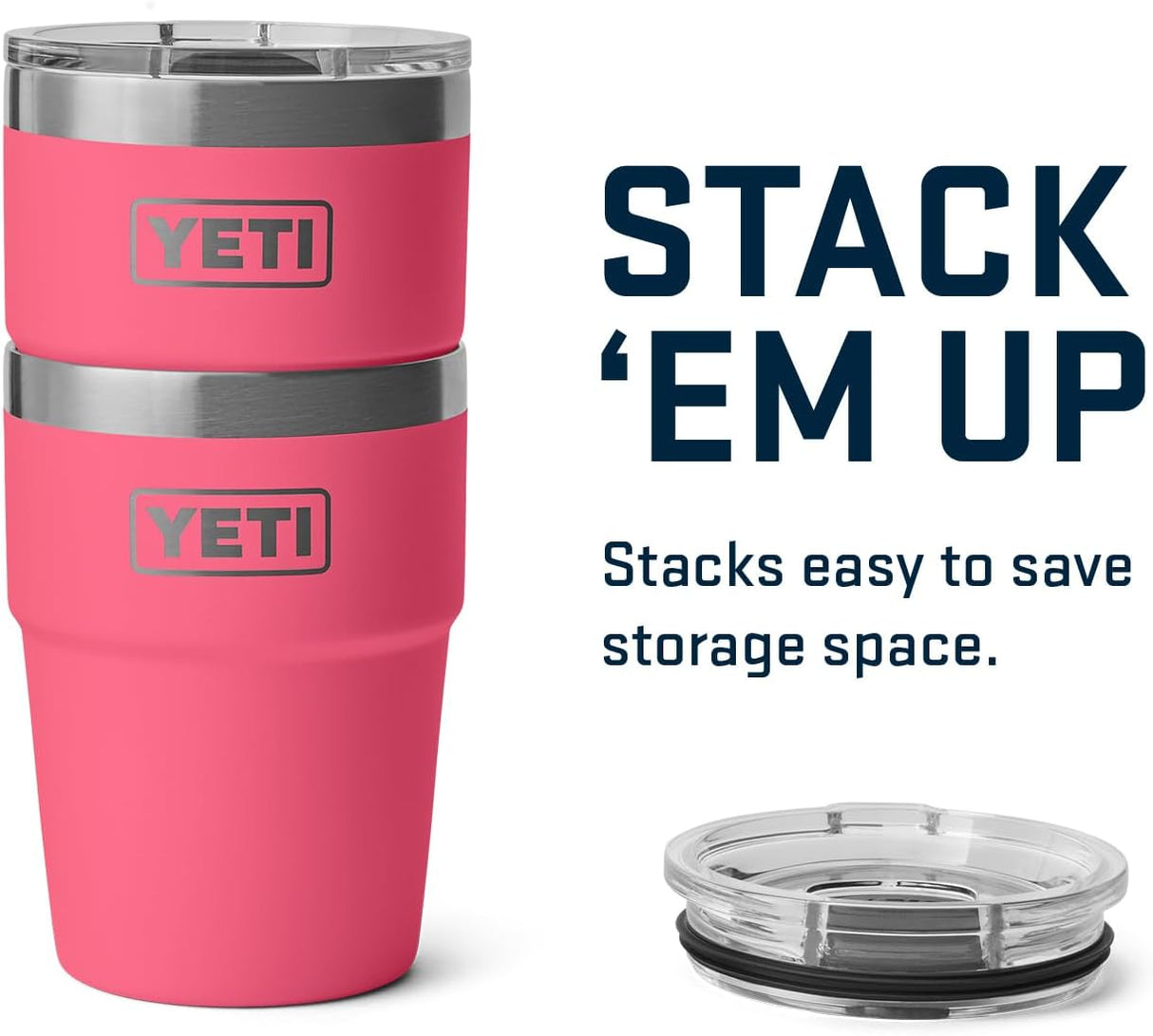 Vaso Apilable YETI 16 oz, Acero Inoxidable, Tropical