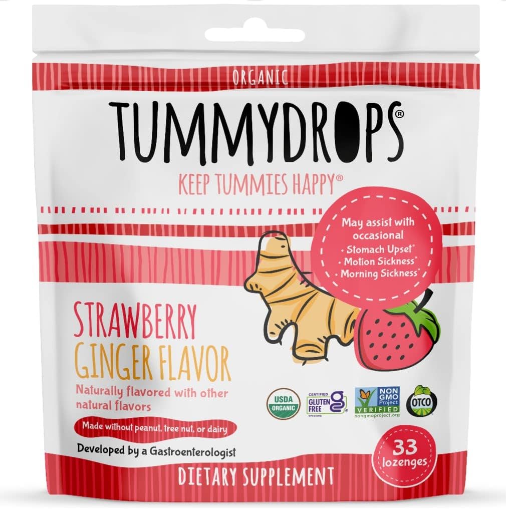 Suplemento tummydrops Jengibre Fresa Orgánica