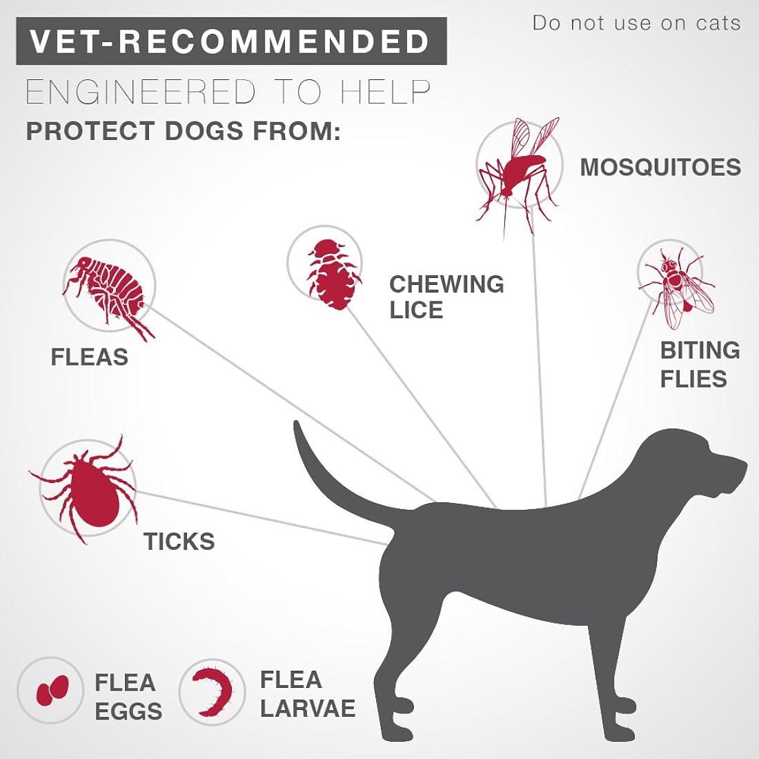 Prevención de pulgas y garrapatas para perros extra grandes