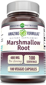 Suplemento Extracto de raíz de malvavisco de 480 mg 100und