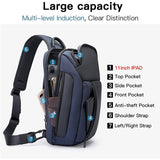 Morral impermeable para hombre color azul BANGE